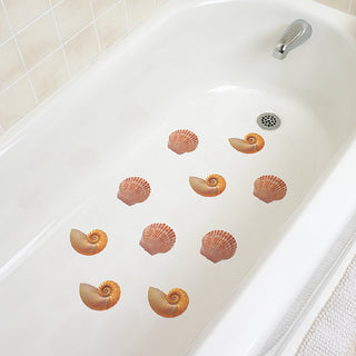 Home+Solutions Colored Shell Adhesive Tub Treads, 10 Piece Set