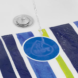 Home+Solutions Blue Stripe Color Changing Bath Mat, 16"x27.5"