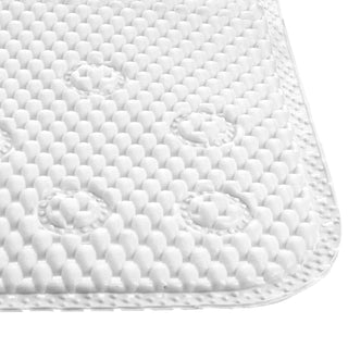 Home+Solutions White Cushion Shower Stall Mat, 21"x21"