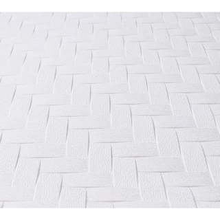 Home+Solutions Safety Rubber White Bath Mat, 36"x18"