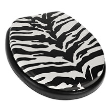 Load image into Gallery viewer, Home+Solutions Zebra Round Soft Cushioned Toilet Seat