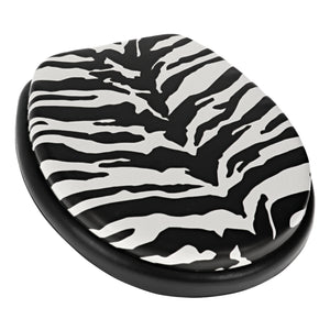 Home+Solutions Zebra Round Soft Cushioned Toilet Seat