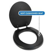 Load image into Gallery viewer, Home+Solutions Zebra Round Soft Cushioned Toilet Seat