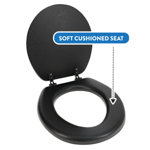 Home+Solutions Zebra Round Soft Cushioned Toilet Seat