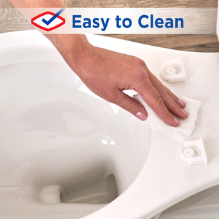 Clorox® Elongated Plastic Toilet Seat with Easy-Off Hinges