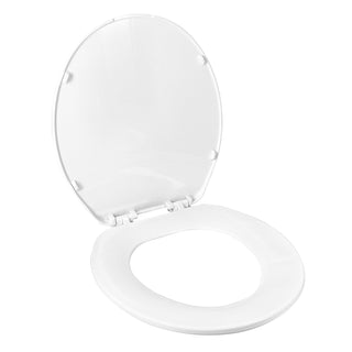 Clorox® Round Plastic Toilet Seat with Easy-Off Hinges