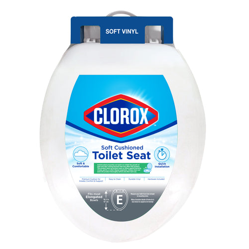 Clorox® Antimicrobial Elongated Soft Cushioned Toilet Seat