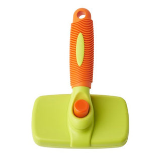 Fresh Pals Self-Cleaning Retractable Dog and Pet Brush, Small