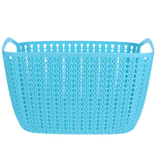 Home+Solutions Teal Large Plastic Baskets, 2 Count