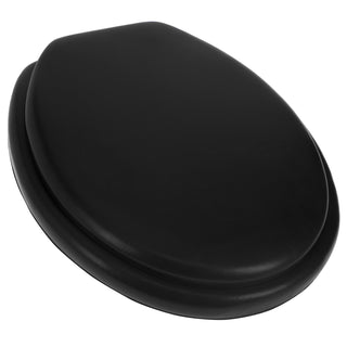 Home+Solutions Black Elongated Soft Cushioned Toilet Seat