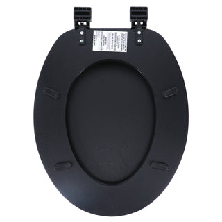 Home+Solutions Black Elongated Soft Cushioned Toilet Seat