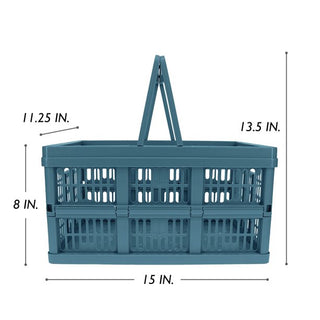 Home+Solutions Blue Collapsible Baskets - 3 Piece Set
