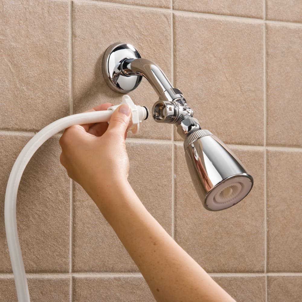 Rinse Ace Snap 'N Spray Quick-Connect and Detachable Shower Hose with ...