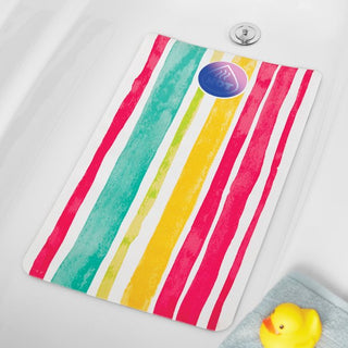 Home+Solutions Rainbow Stripe Color Changing Bath Mat, 16"x27.5"