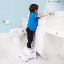 Load image into Gallery viewer, Playtex White Two Tier Step Stool