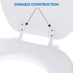 Home+Solutions Desert White Round Soft Cushioned Toilet Seat