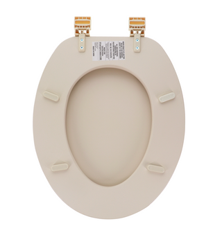 Home+Solutions Champagne Elongated Soft Cushioned Toilet Seat