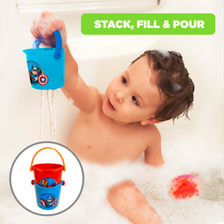 Marvel Avengers 10 Piece Bath Toy Value Set