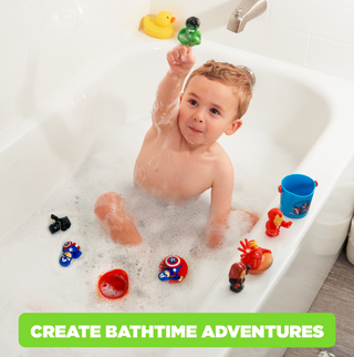 Marvel Avengers 10 Piece Bath Toy Value Set