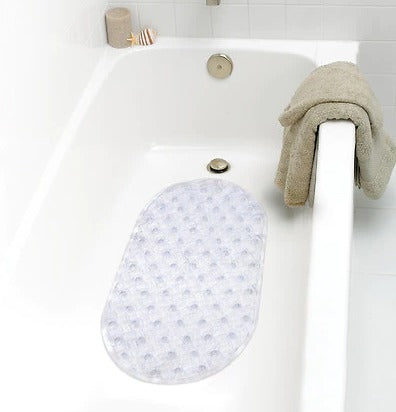 Home+Solutions Clear Oval Bubble Bath Mat, 27.5x15 – Ginsey Home Solutions