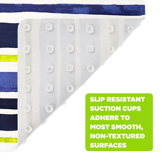 Home+Solutions Blue Stripe Color Changing Bath Mat, 16"x27.5"