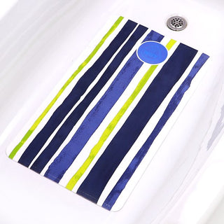 Home+Solutions Blue Stripe Color Changing Bath Mat, 16"x27.5"