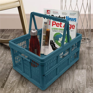 Home+Solutions Blue Collapsible Baskets - 3 Piece Set