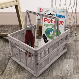 Home+Solutions Grey Collapsible Baskets - 3 Piece Set